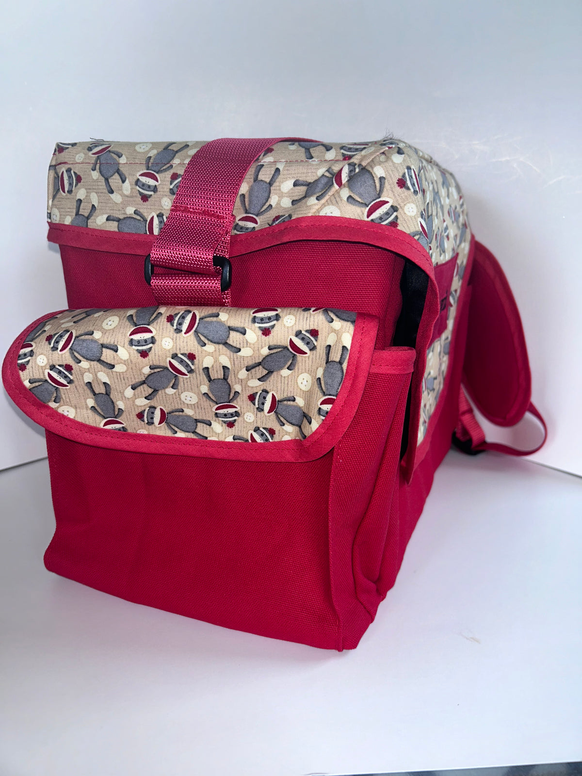 Suction Machine Carrying Case - Sock Monkey