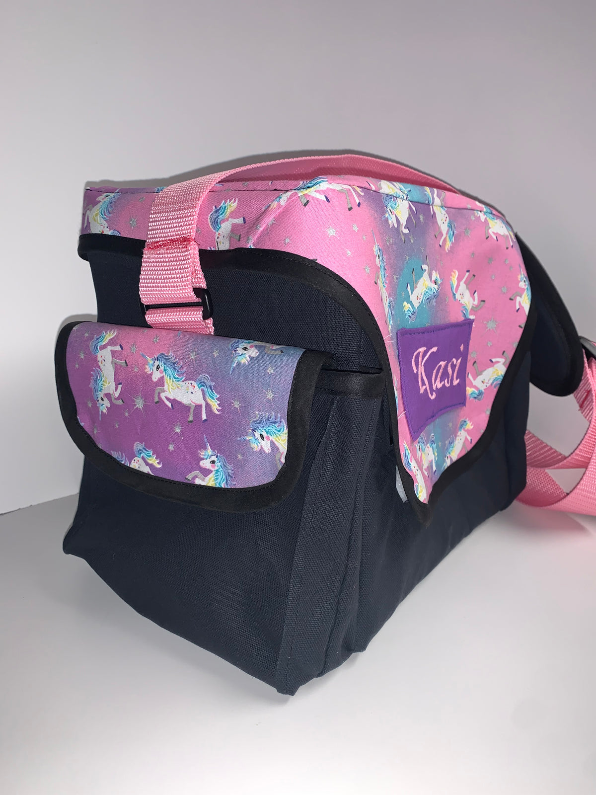 Suction Machine Carrying Case - Unicorn (Pink & Teal/Blk)