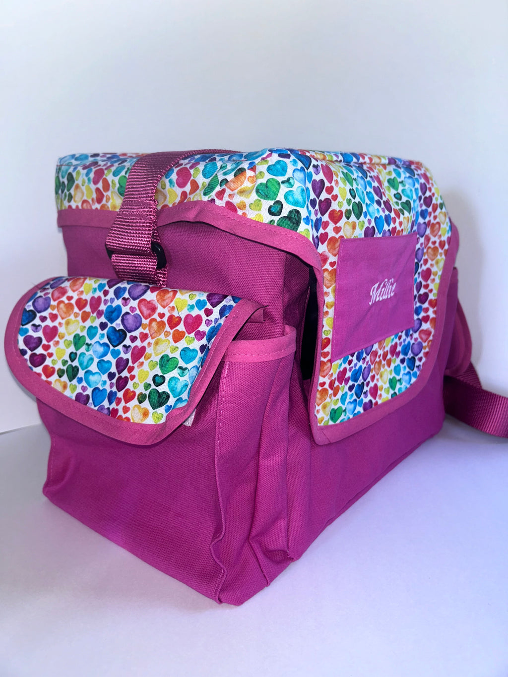 Suction Machine Carrying Case - Multi Colored Hearts