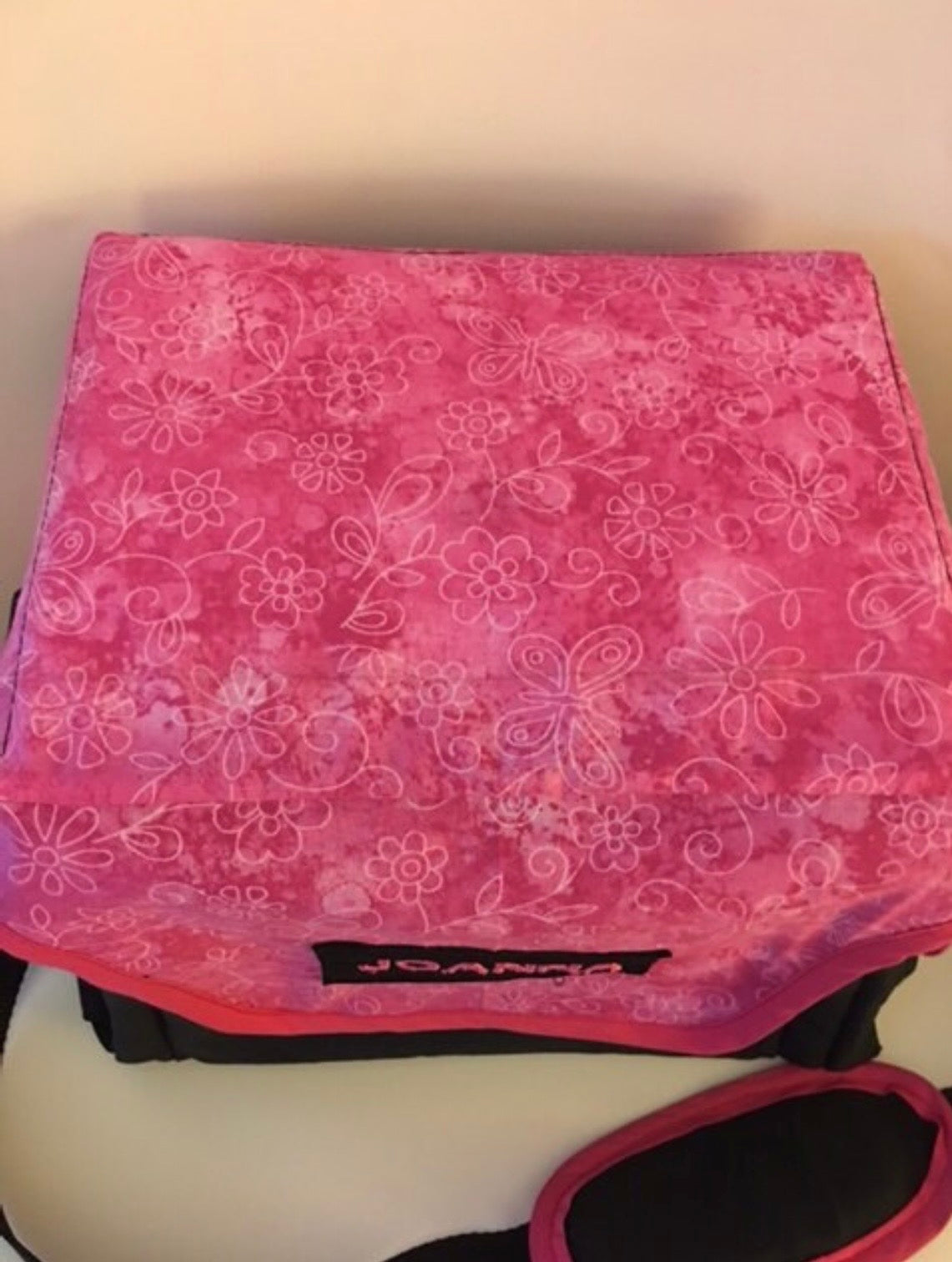 Suction Machine Carrying Case - Two Tone with Flowers
