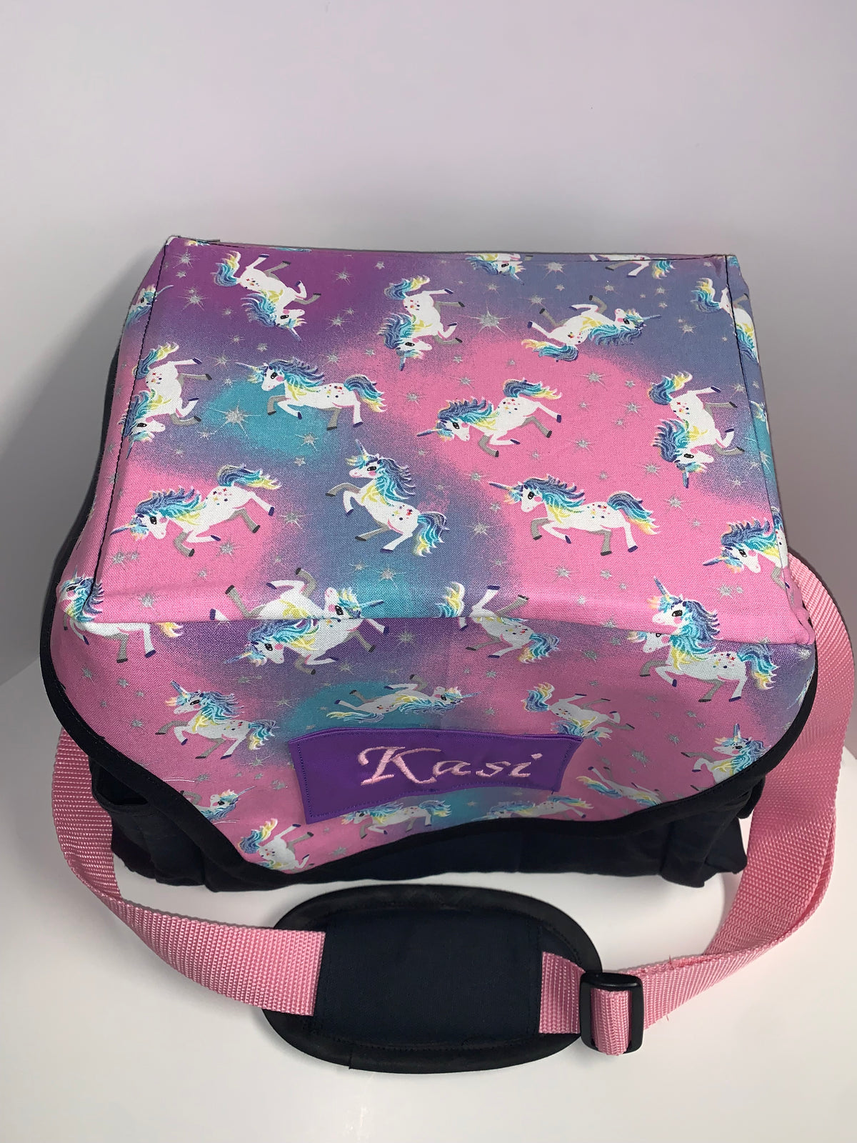 Suction Machine Carrying Case - Unicorn (Pink & Teal/Blk)