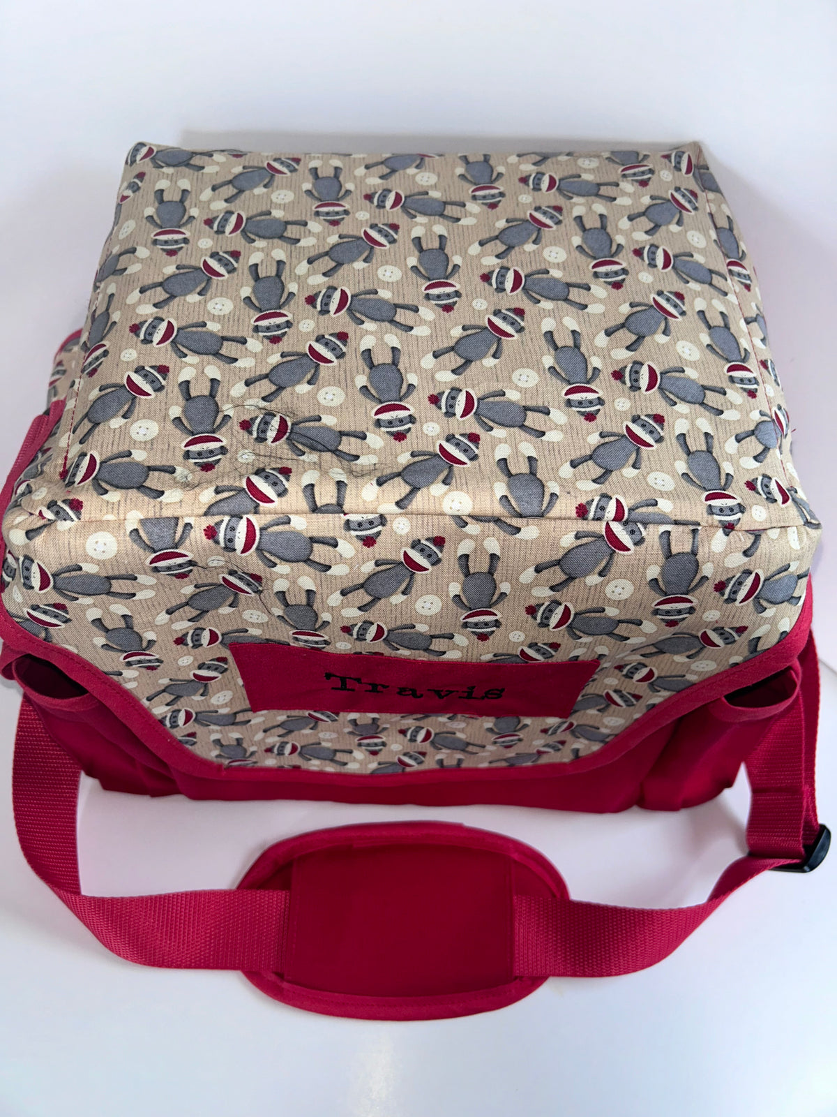 Suction Machine Carrying Case - Sock Monkey