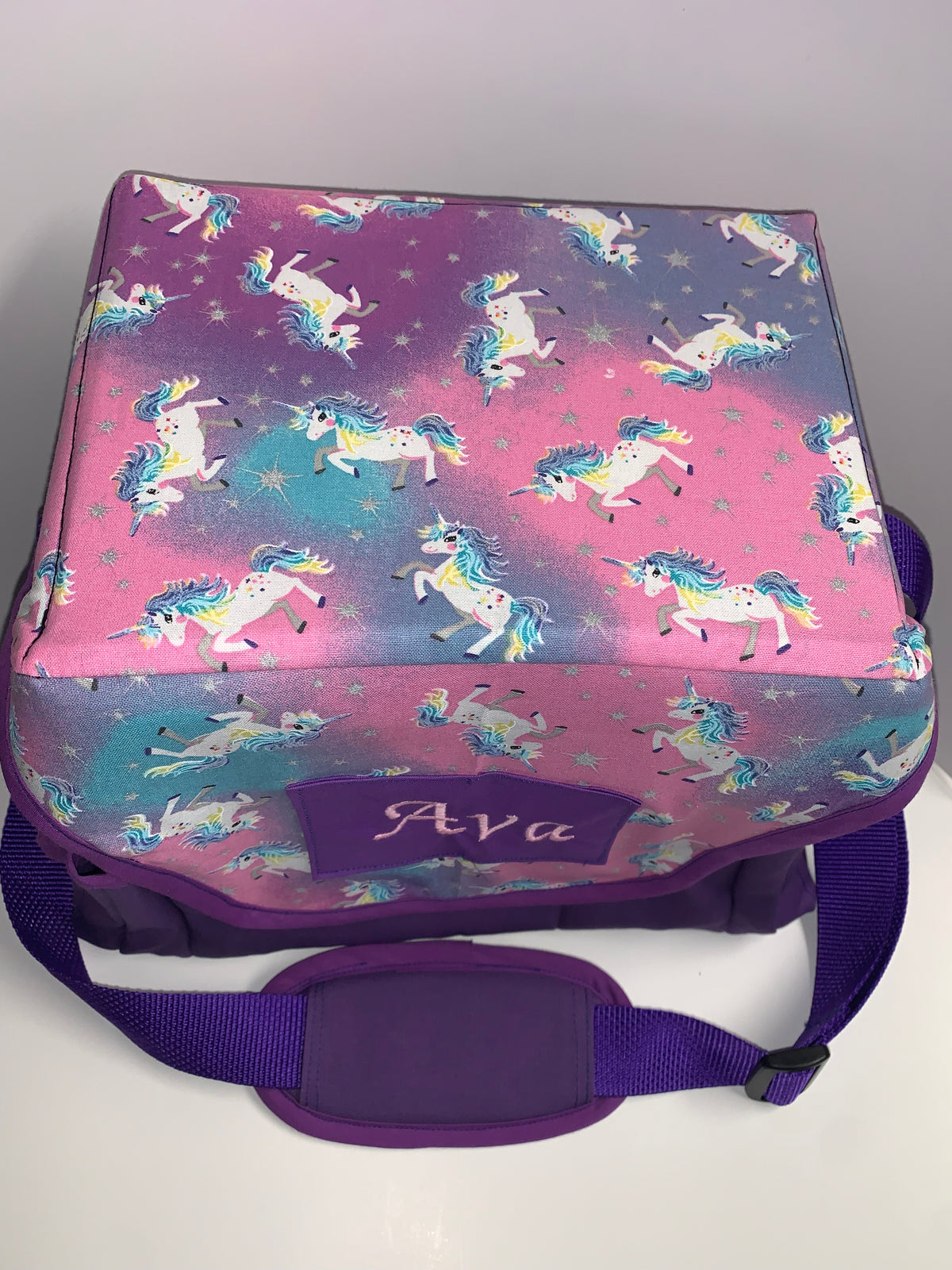 Suction Machine Carrying Case - Unicorn (Pink & Teal/Purple)