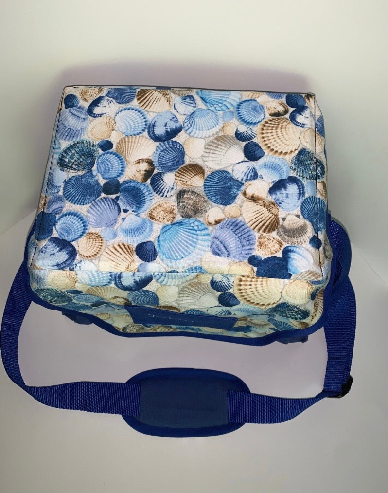 Suction Machine Carrying Case - Blue Seashells