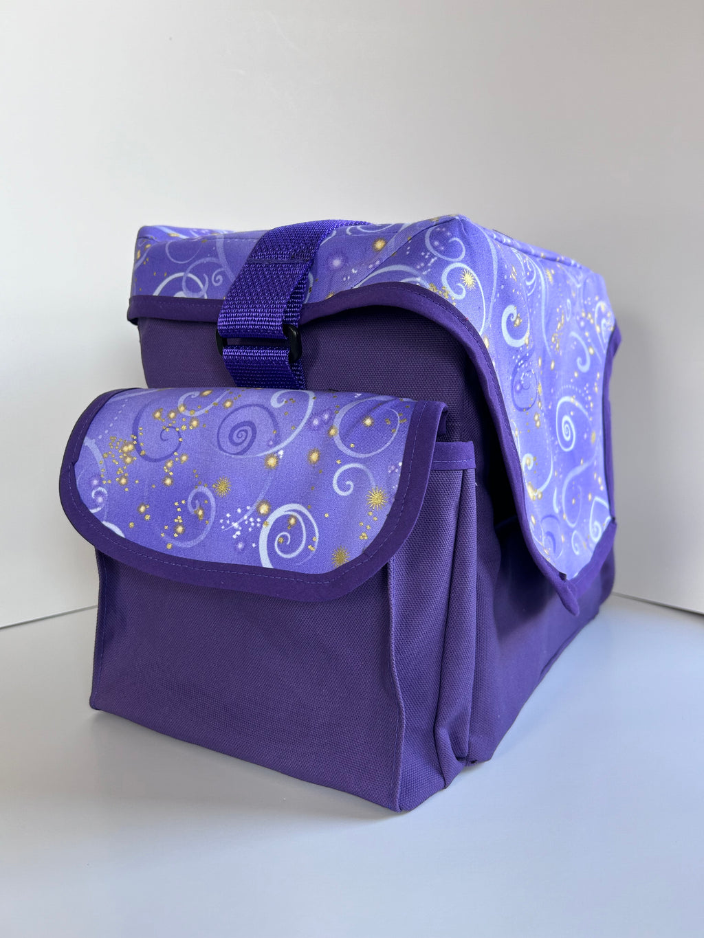 Suction Machine Carrying Case - Purple Swirls