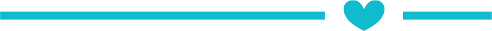 Sky Blue heart with line 1