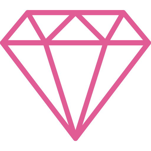 Pink diamond icon